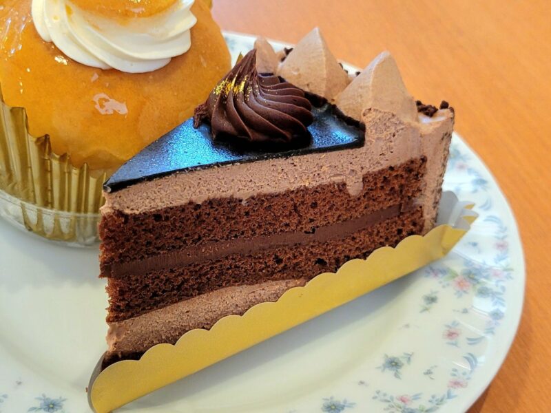 濃厚チョコ生ケーキの接写