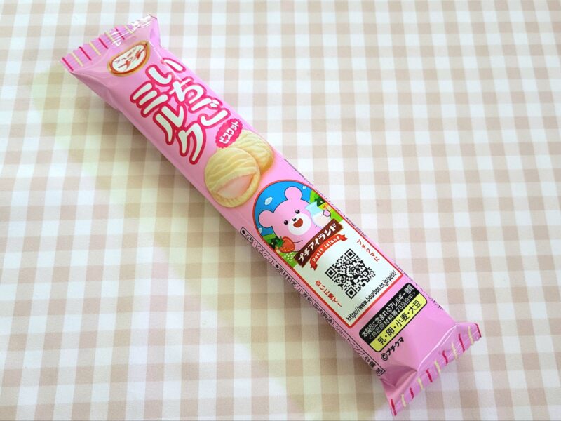 いちごミルクビスケットのパッケージ