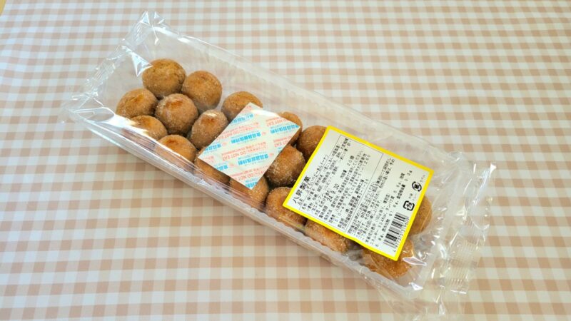 八昇製菓のふぞろいベビーあんドーナツのパッケージ