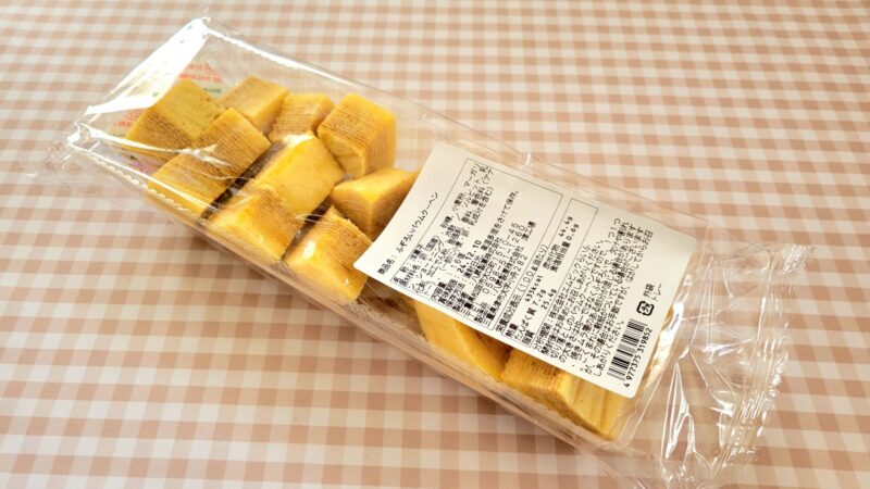八昇製菓のふぞろいバウムクーヘンのパッケージ